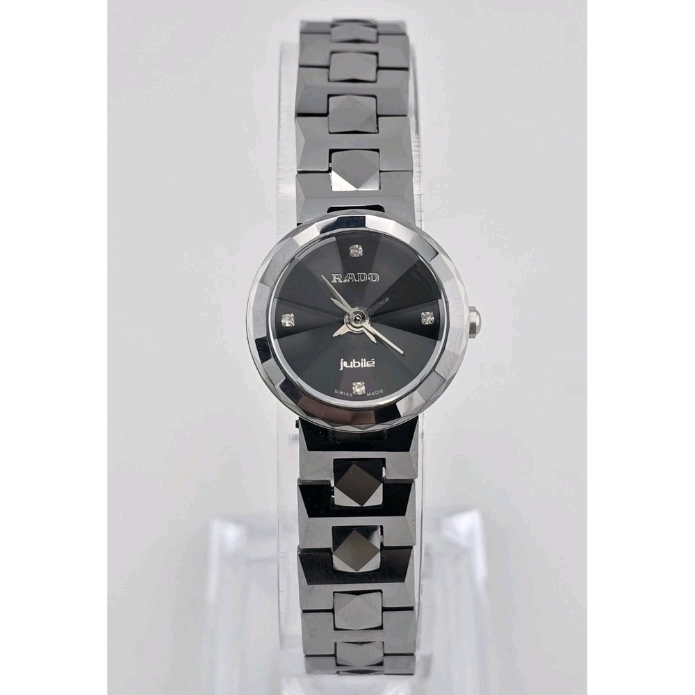 Vtg Y2K RADO Jubile Tungsten Ladies 22mm Wrist Watch 160.0282.3 - New Battery